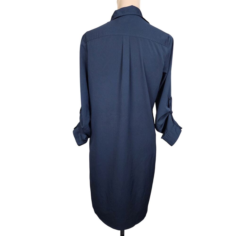 Banana Republic Size 8 Navy Blue Work Dress - Picture 2 of 7